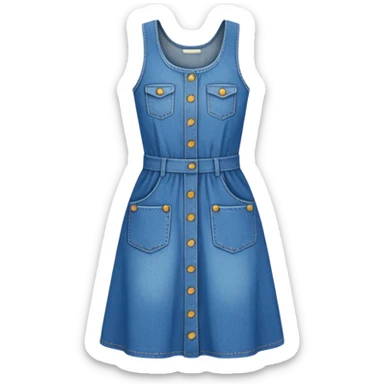 denim dress sticker