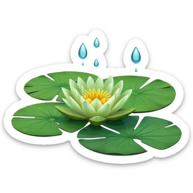 Water lily leaf sticker