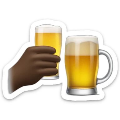 Bugatti Chiron drinking a beer sticker