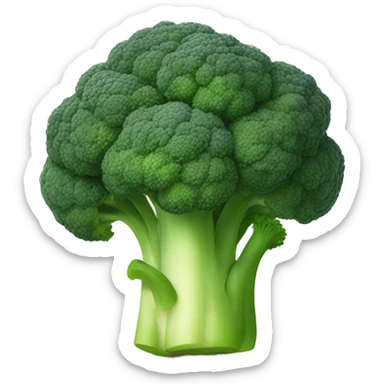 broccoli that looks like steve jobs  sticker