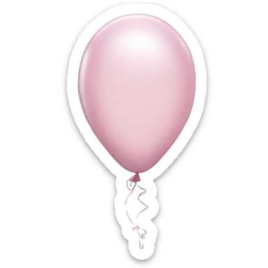 Light pink balloons  sticker