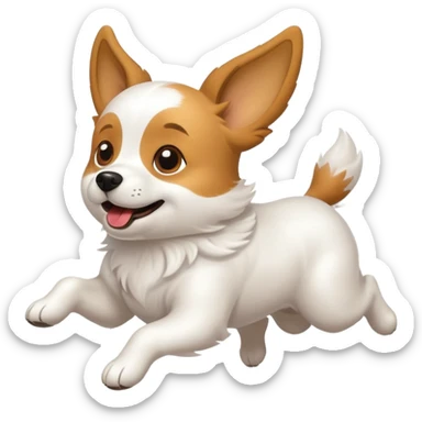 Perro volando  sticker