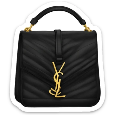 Yves Saint Laurent black shoulder bag sticker
