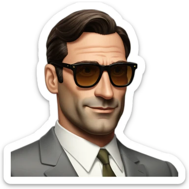 mad-men-don-draper-jon-hamm-wearing-sunglasses sticker