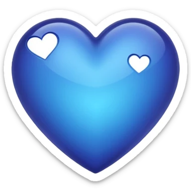 Indigo heart  sticker