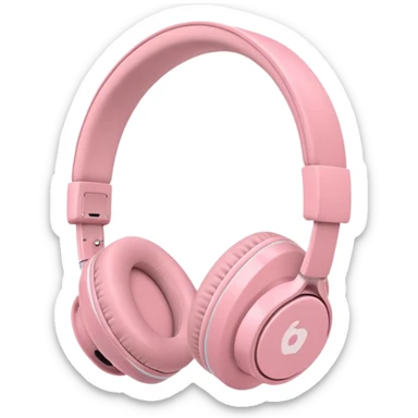 Casque bluetooth Apple rose pastel sticker