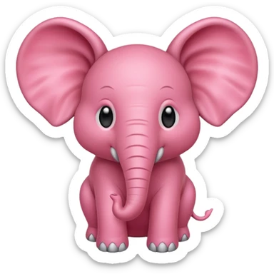 Strawberry elephant  sticker