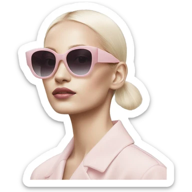 Light Pink Dior sunglasses  sticker