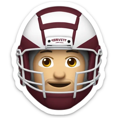 Rugbyman qui porte le logo du Servette rugby club  sticker