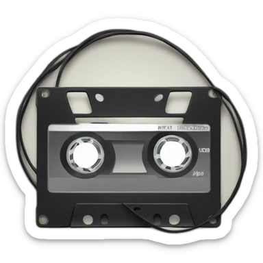 Record tape loop sticker