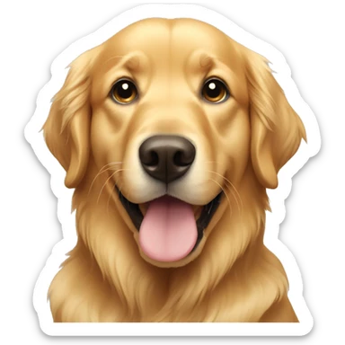 golden retriever sticker