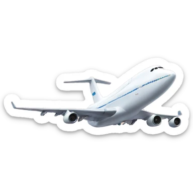 jumbo jet sticker