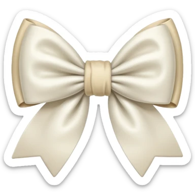 Laço cozy off white sticker