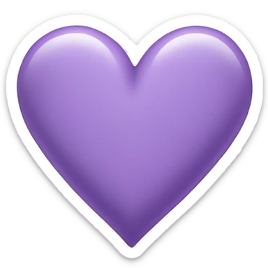 Light Purple Heart  sticker