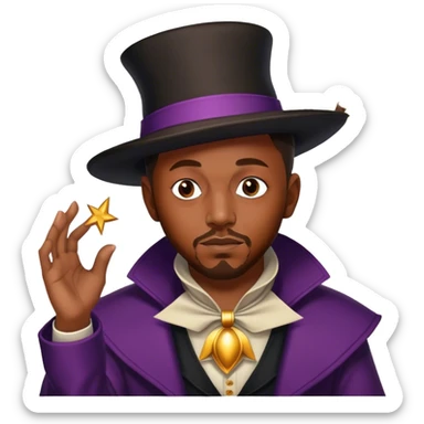 kendrick lamar as a magician sticker
