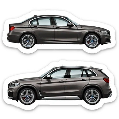 Bmw catch audi sticker