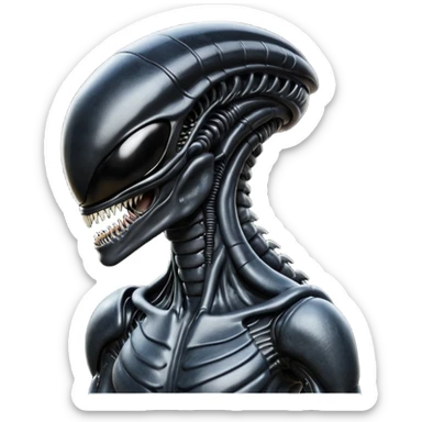 a xenomorph from aliens sticker