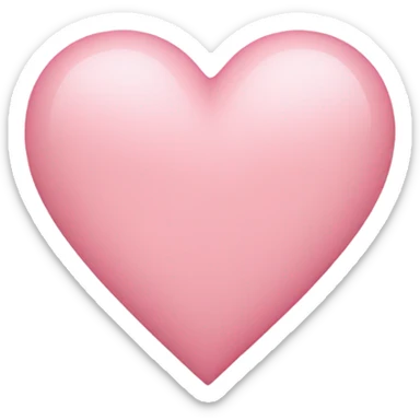 Light pink heart sticker
