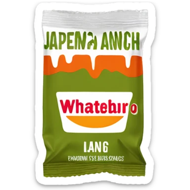 Whataburger Jalapeño Ranch Sauce Packet sticker