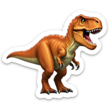 8-bit t-rex sticker
