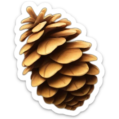 small pine cone sticker