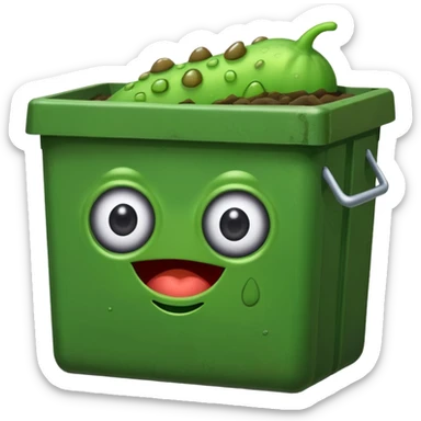 Silly Dumpster Slug sticker