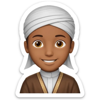 Islamic emoji video boy sticker