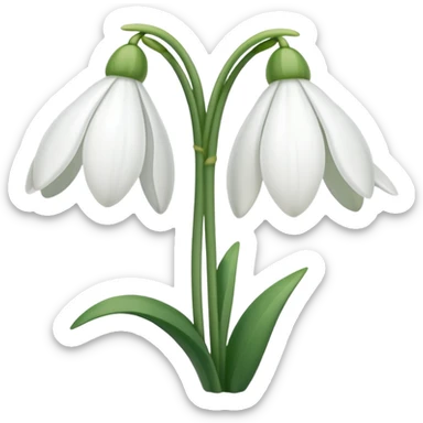 snowdrop emoji sticker