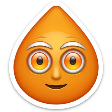 Ojo turco color naranja sticker