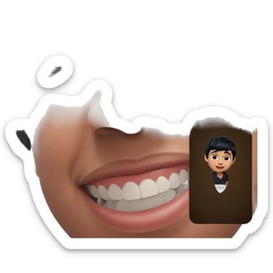 black haired meme boy sticker