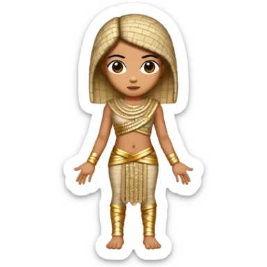 The Mummy from Universal Monsters with beige sequin outfit  sticker