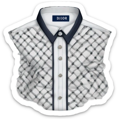 Realistic isolated Christian Dior Oblique Short-Sleeved Shirt  sticker