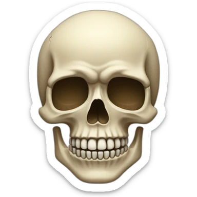 1970s skull emoji sticker