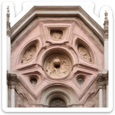 battistero e duomo di parma sticker