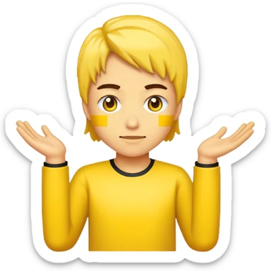 A emoji on the process of pls donate raise sticker