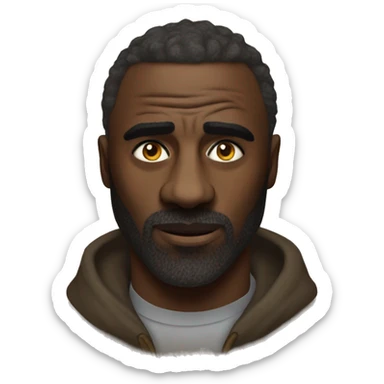 Idris Elba if he was a lion sticker