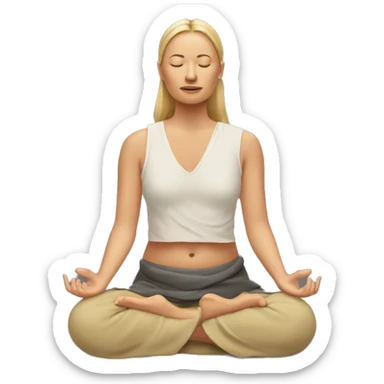 Earling Haaland meditation  position sticker