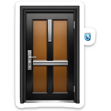 hotel room door modern hallway sticker