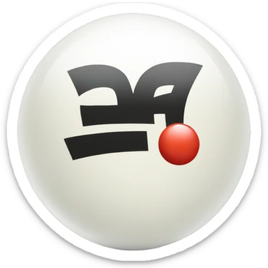 7 cue ball sticker