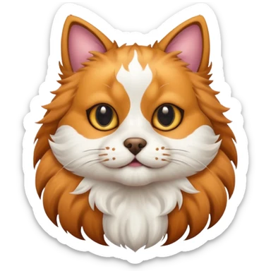 Cat mixed with a dog sticker
