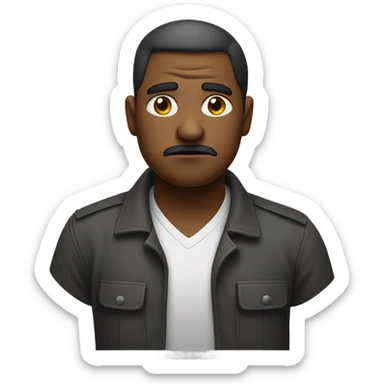 Person hesatating sticker