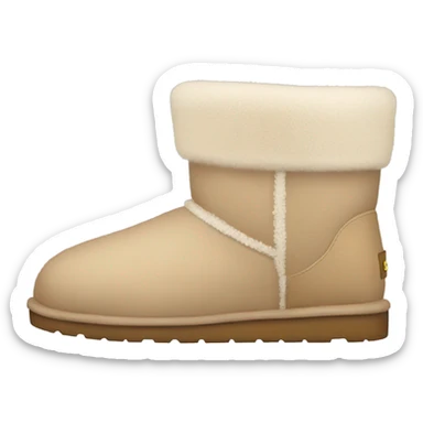 beige uggs sticker
