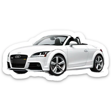 audi tt convertible, lateral view  sticker