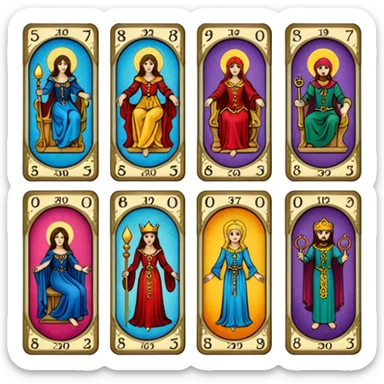 Tarot cards sticker