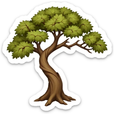 single tree branch sticker