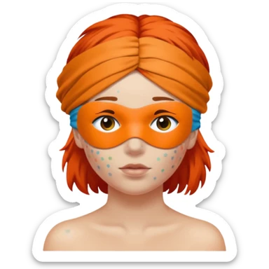 Blindfold person with different colors of hair. No trusting games with people blindfolded behind steering wheel sticker