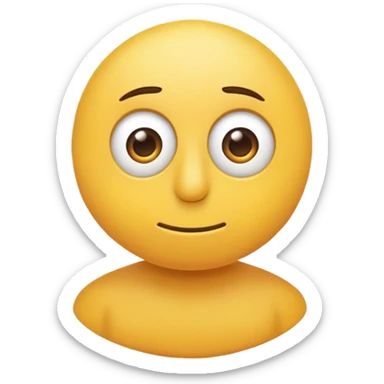 Get a load of this guy type look side eye standard yellow round guy  sticker