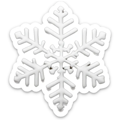 brown snow flake sticker