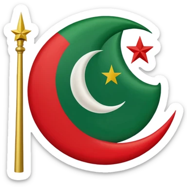 Pti flag sticker