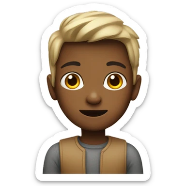 a boy whetish coloured skin sticker